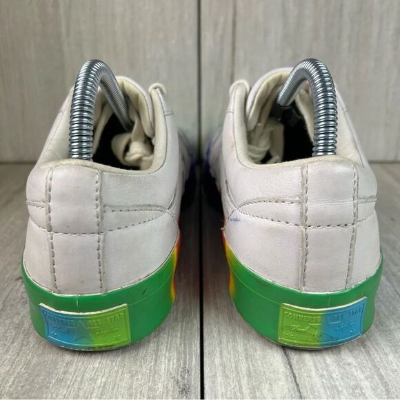 Converse x Tyler The Creator Le Fleur One Star Ox Rainbow Sneaker Women Size 7.5 - Picture 7 of 10